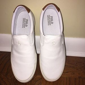 Men’s Ralph Lauren Polo Thompson White Slip On